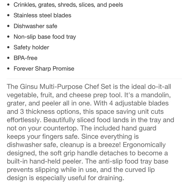 Ginsu Multi Purpose Chef Set - Picture 5 of 11